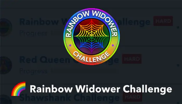 rainbow widower challenge 1