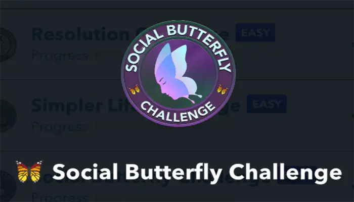 social butterfly challenge 45