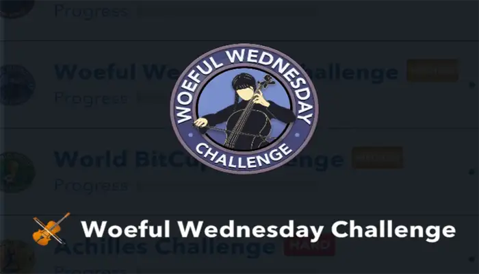 woeful wednesday challenge 1