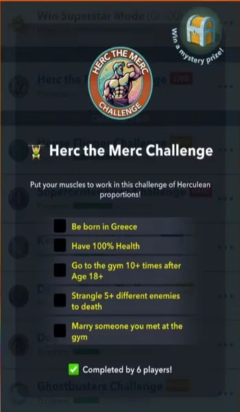 bitlife herc the merc challenge
