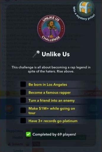 unlike us challenge bitlife